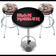 2 x Iron Maiden Bar Hocker plus Tisch